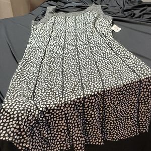 Black Poka Dotted lightweight summer dress